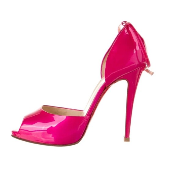 Christian Louboutin Claudia D'Orsay Pumps Patent Leather - Picture 1 of 13